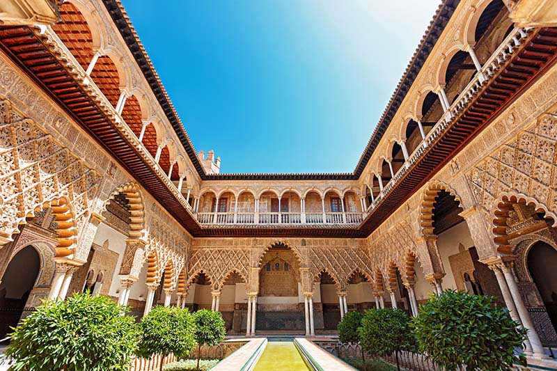 Der Alcazar-Palast in Sevilla